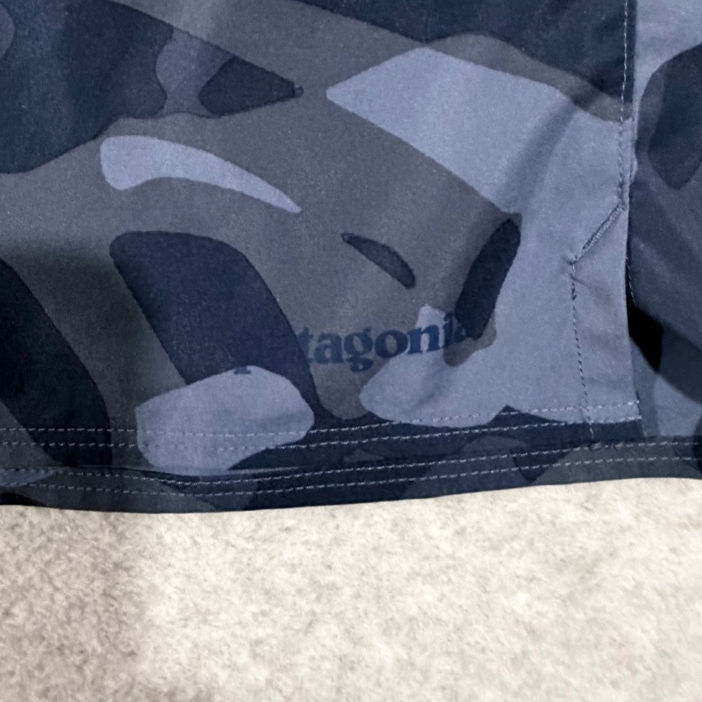 Patagonia Board Shorts Men 38 Blue Leaf Camo‎ Lace Up Surf Swim Trunks - Picture 6 of 7